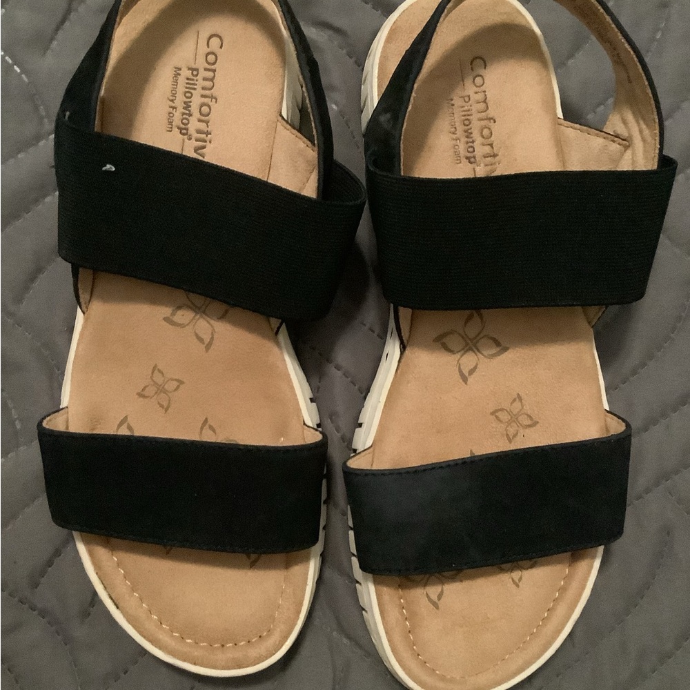 COPY - Comfortiva pillow top memory foam sandals